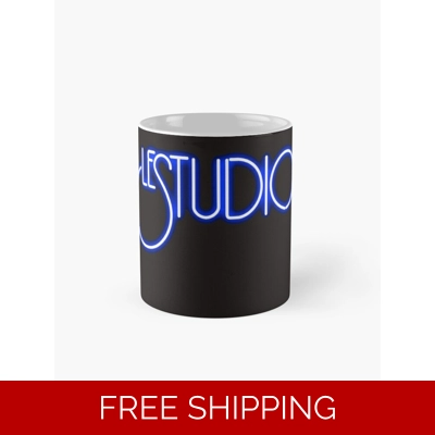 Classic Mug A Black White & Blue logo